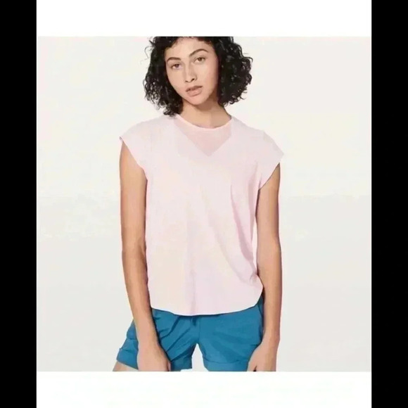 Lululemon for the run short sleeve tee in petal pink - Picture 7 of 9